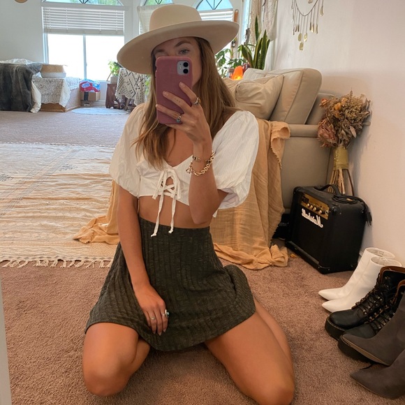 Boho puff sleeve crop top - Picture 5 of 13